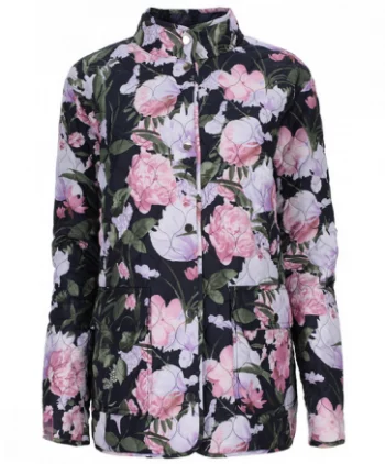 Куртка Size+ из материала с флоральным узором