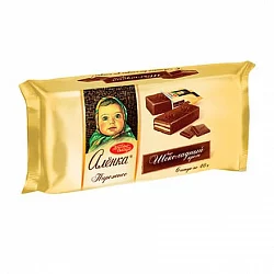 Бисквитное пирожное Алёнка, вкус шоколадный крем, Южуралкондитер, 240 гр.